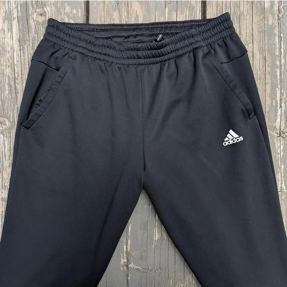 Adidas Men's M Sweatpants Black Fleece Cozycore Y2K Skater Streetwear Baggy